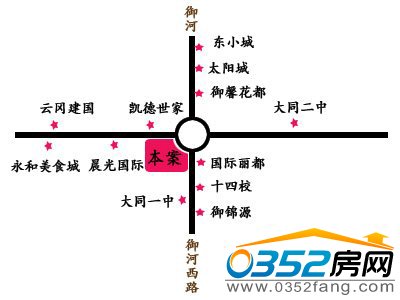 大同凱旋城交通圖