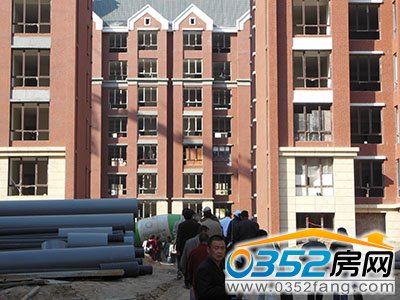 置業(yè)者參觀溫莎公館施工現(xiàn)場1