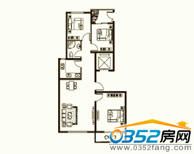 A1三室二廳一衛約109.30㎡