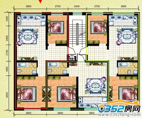 A、B戶型兩房一廳
