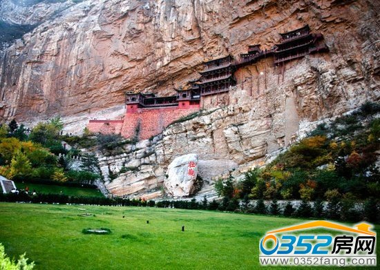 山西懸空寺實景圖