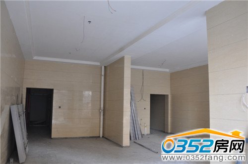 1號樓入戶大堂墻面完成瓷磚粘貼