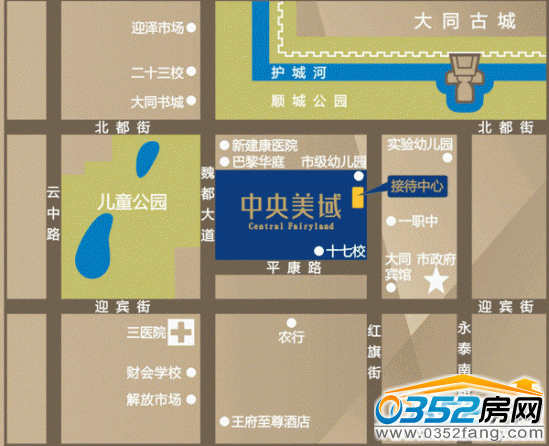 中央美域區(qū)位圖