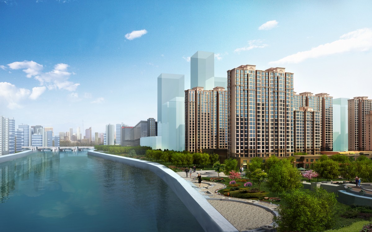 碧水云天御河灣效果圖