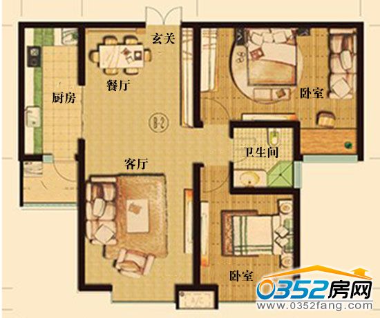 千禧御東畫卷經典戶型97.01平米