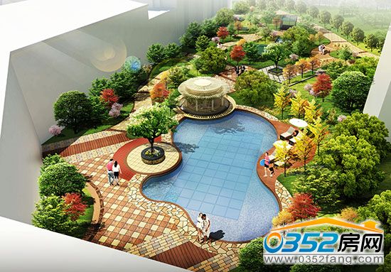 千禧御東畫卷園林效果圖
