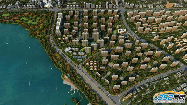 富力悅湖灣鳥瞰效果圖