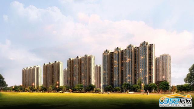 御龍庭沿街黃昏平視效果圖