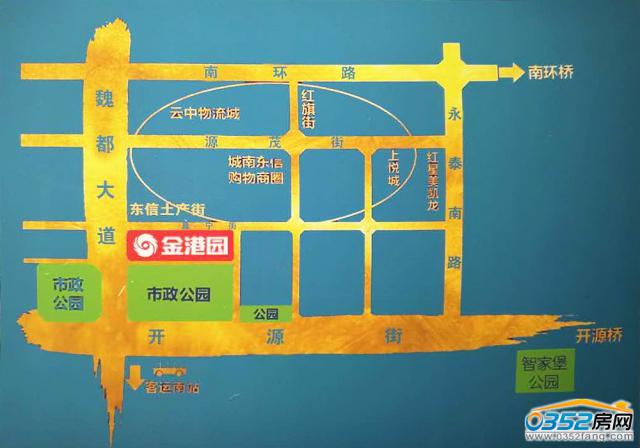 金港園區(qū)位圖