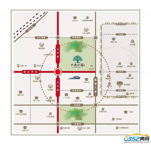 中央公園區位圖