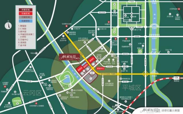 楓林逸景二期區位圖