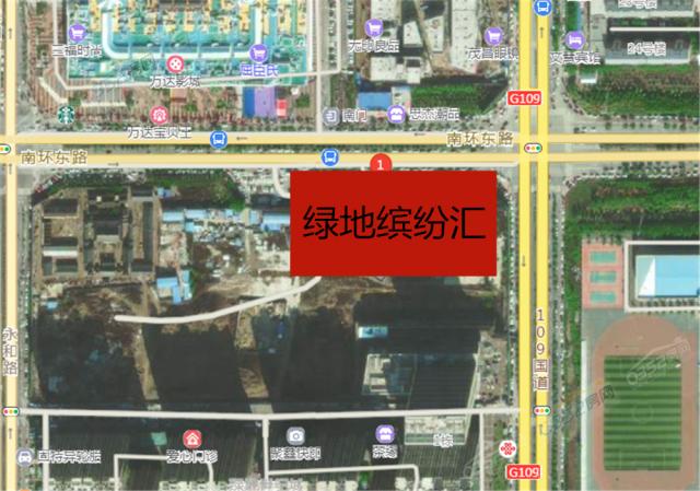 綠地繽紛匯衛星圖