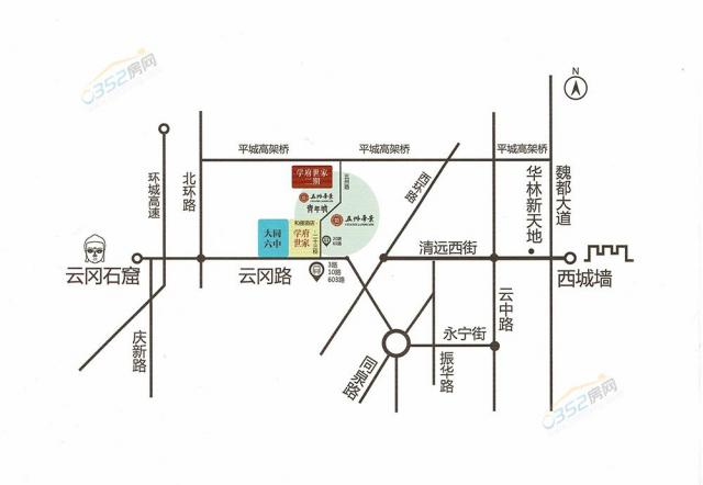 學府世家二期區位圖