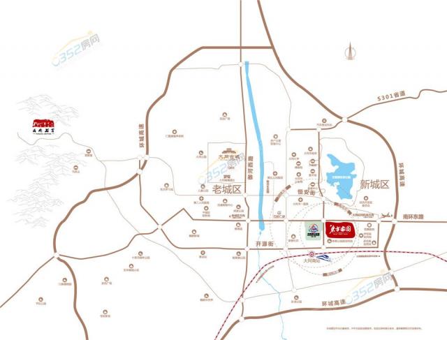 東方家園二期區位圖