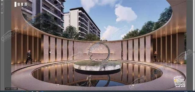 疊拼聯排園林效果圖