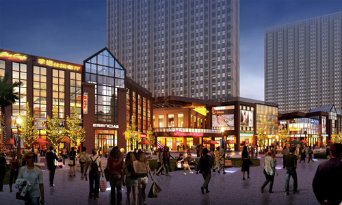 倫敦街商業(yè)效果圖