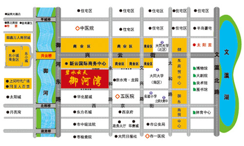 碧水云天·御河灣區位圖